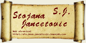 Stojana Jančetović vizit kartica